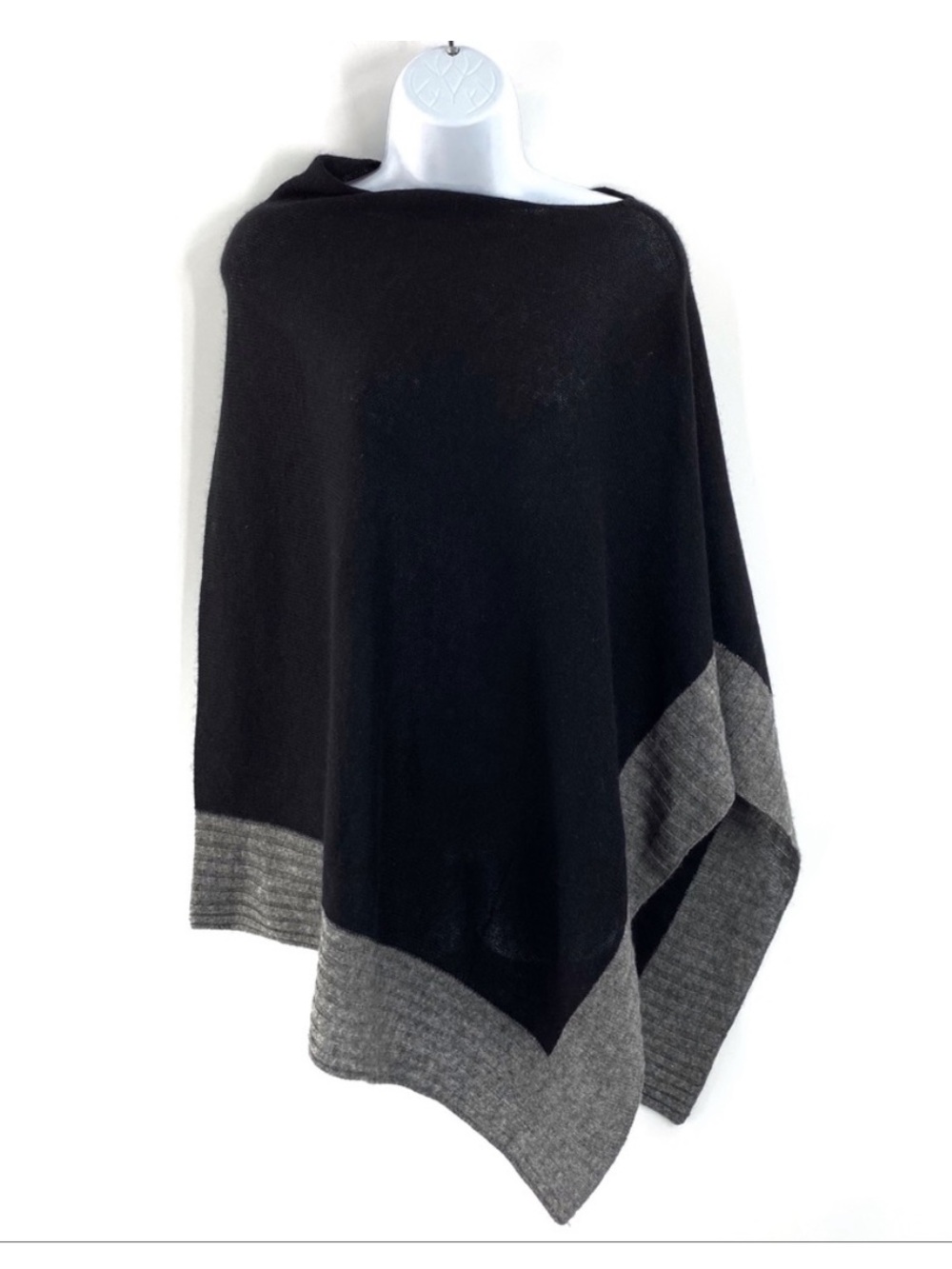Celeste Poncho Asymmetrical Wool Blend